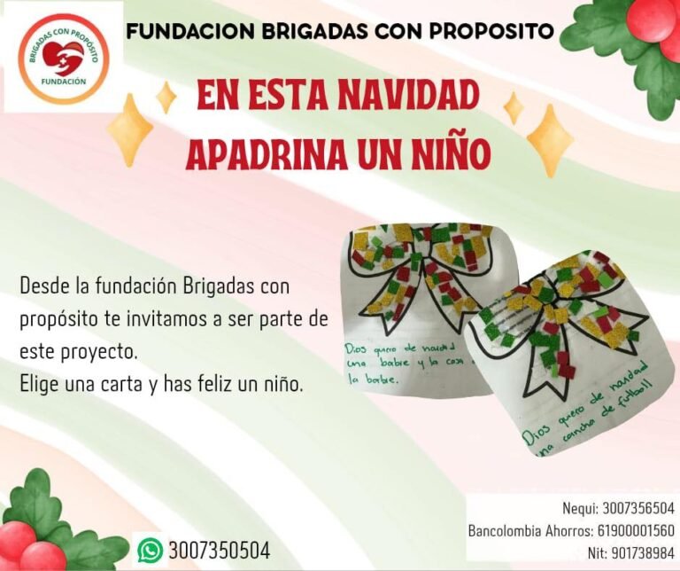 Este 6 de diciembre  la Fundacion Brigadas con propósito llevamos…
